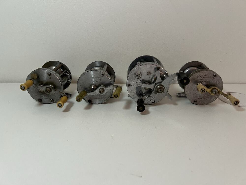 Lot Of 4 Vintage Fishing Reels- Shakespeare, ADMIRAL . & Others Made In USA